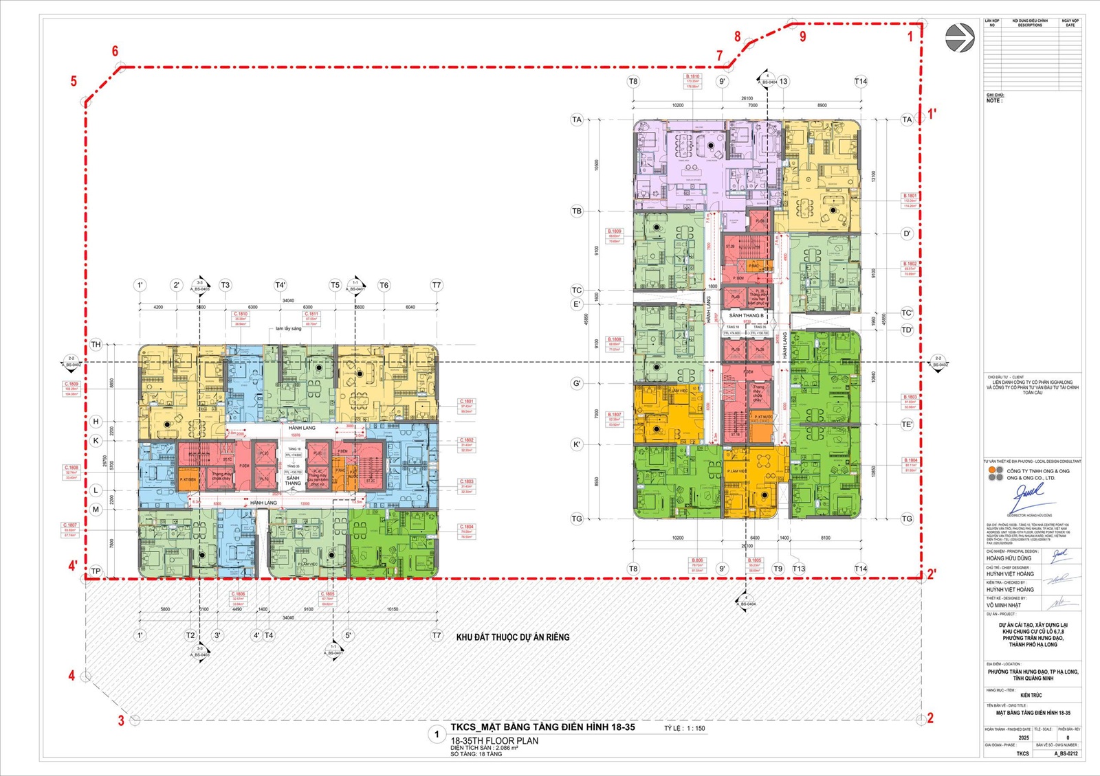 mặt bằng dự án landmark 35 hạ long